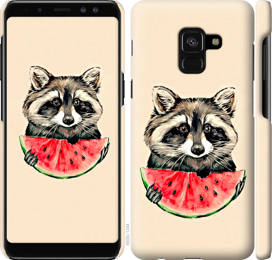 

Чехол на Samsung Galaxy A8 2018 A530F Енотик с арбузом
