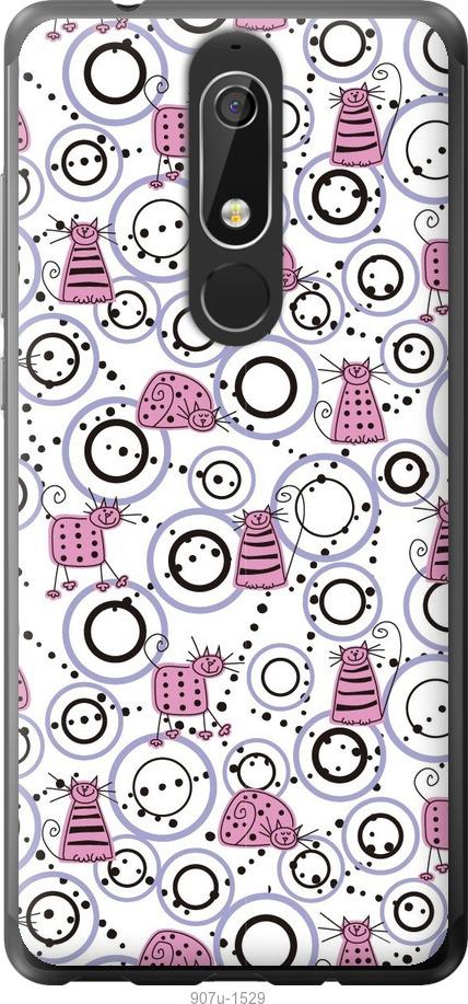 

Чехол на Nokia 5.1 Смешные коты