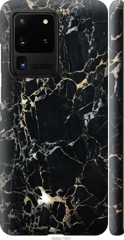 

Чехол на Samsung Galaxy S20 Ultra Черный мрамор