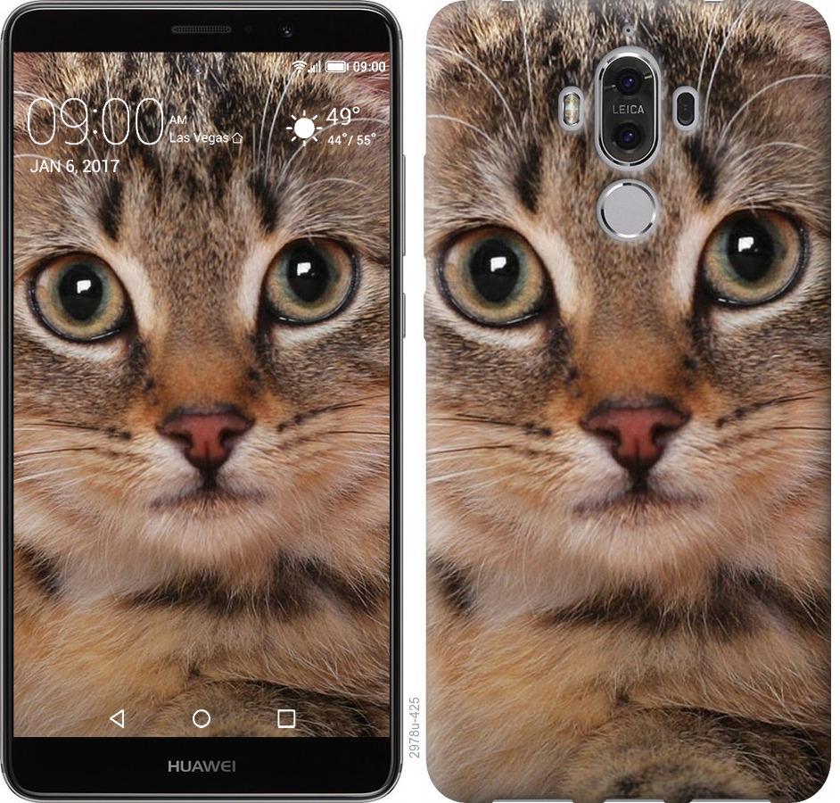 

Чехол на Huawei Mate 9 Полосатый котик