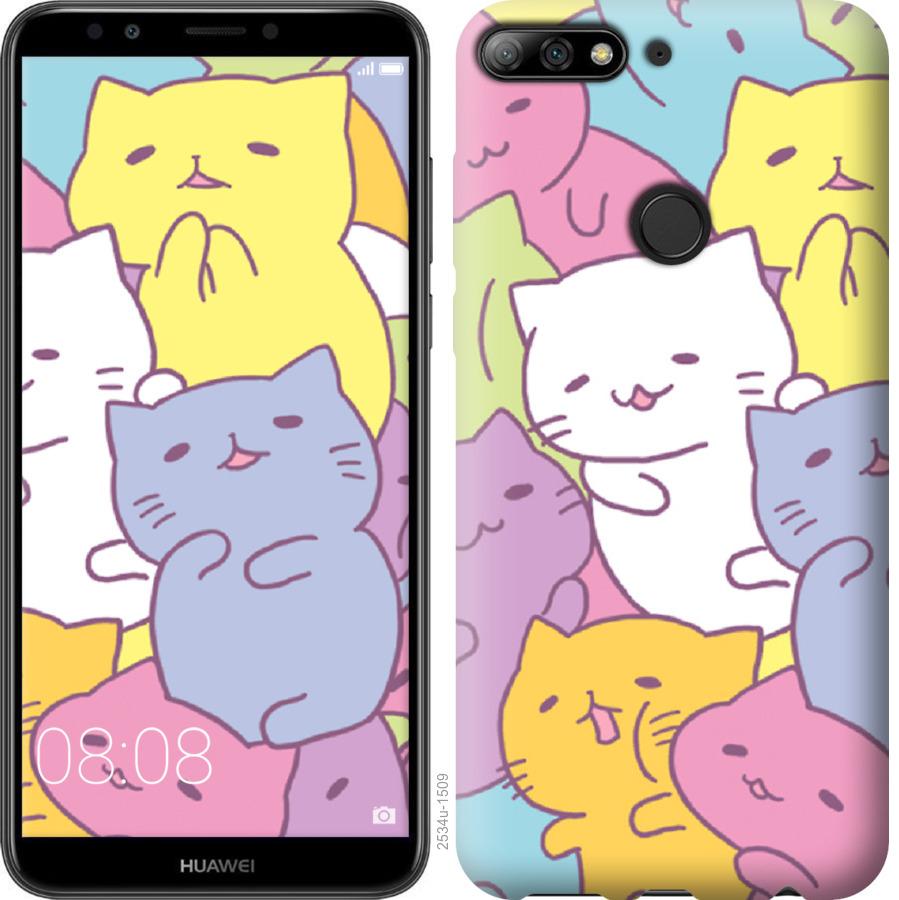 

Чехол на Huawei Honor 7C Котики