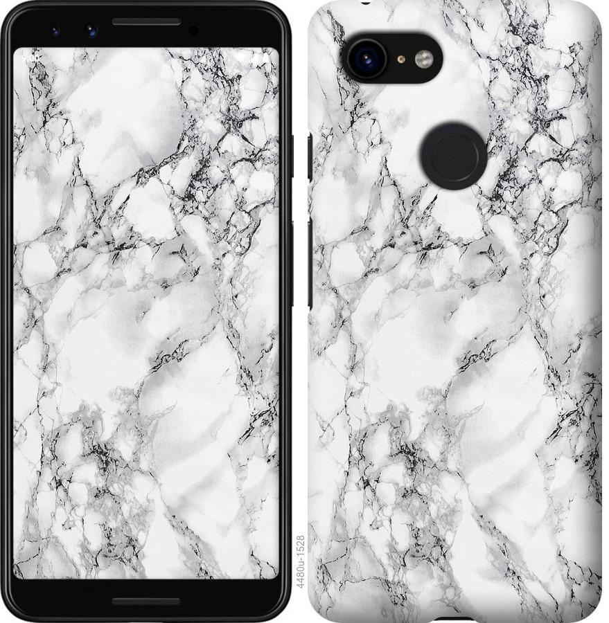 

Чохол на Google Pixel 3 мармур білий