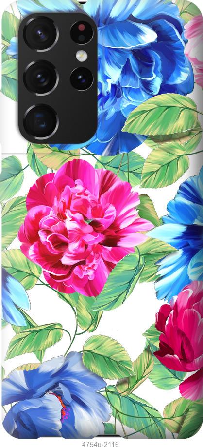 Чехол на Samsung Galaxy S21 Ultra (5G) Цветы 21