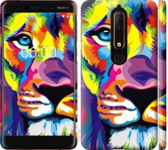 

Чохол на Nokia 6.1 Різнобарвний лев