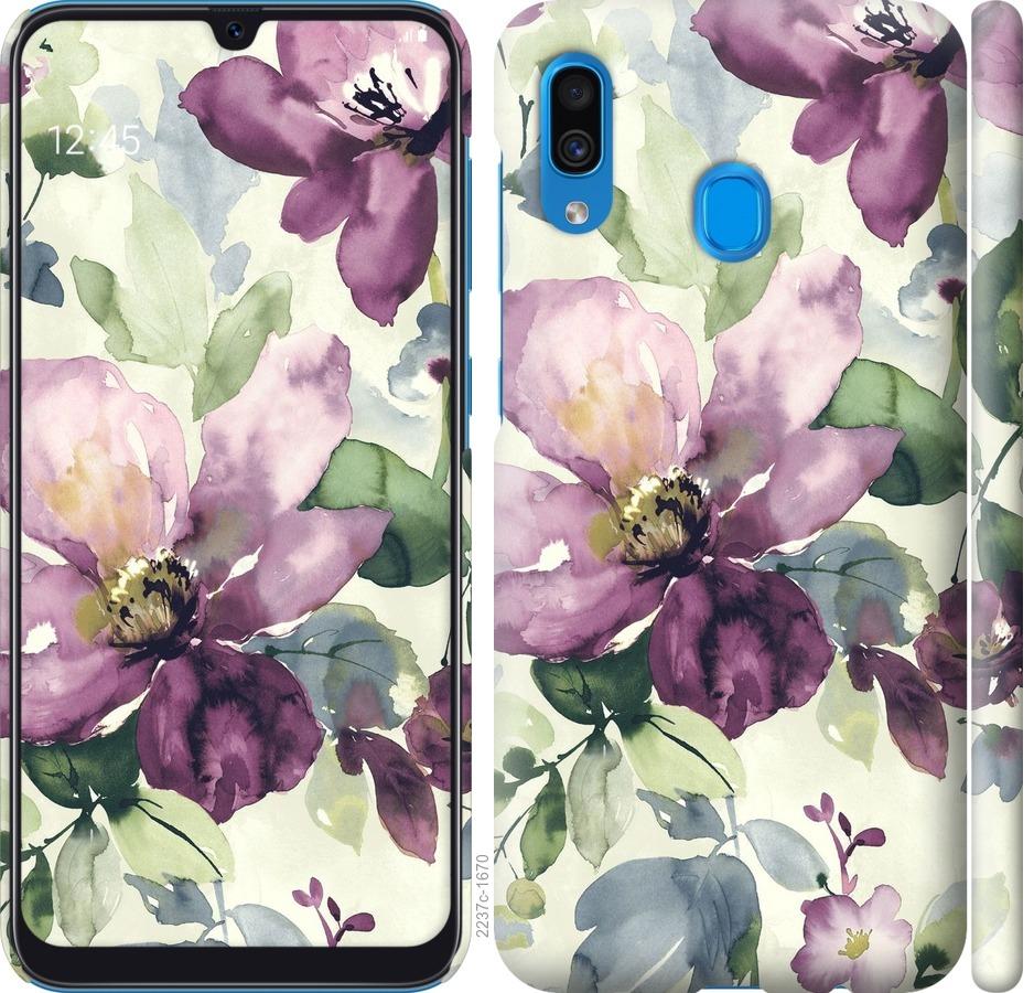 

Чохол на Samsung Galaxy A20 2019 A205F Квіти аквареллю