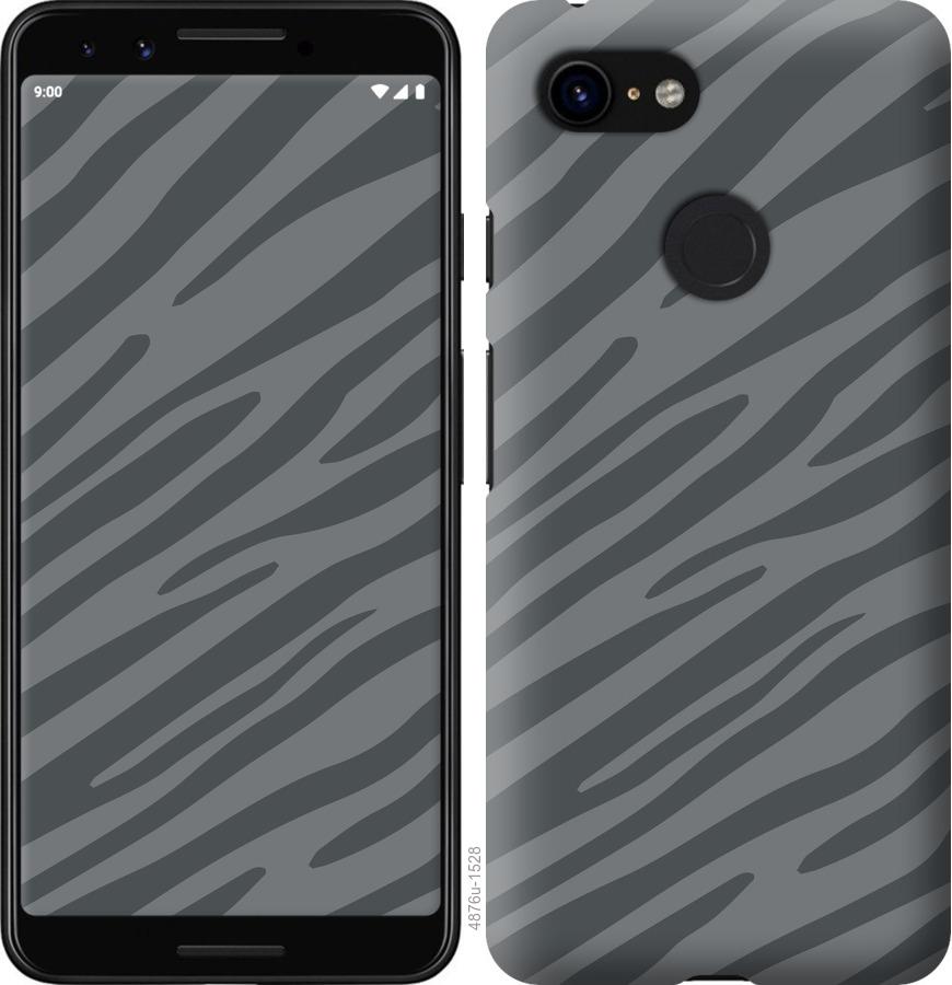

Чехол на Google Pixel 3 Серая зебра