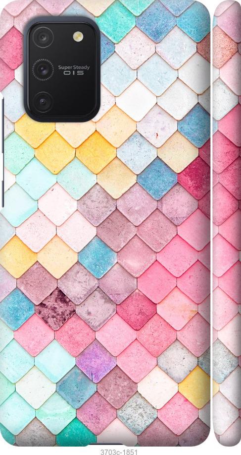 

Чехол на Samsung Galaxy S10 Lite 2020 Красочная черепица