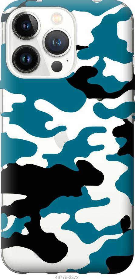 Чехол на iPhone 13 Pro Камуфляж прозрачный фон