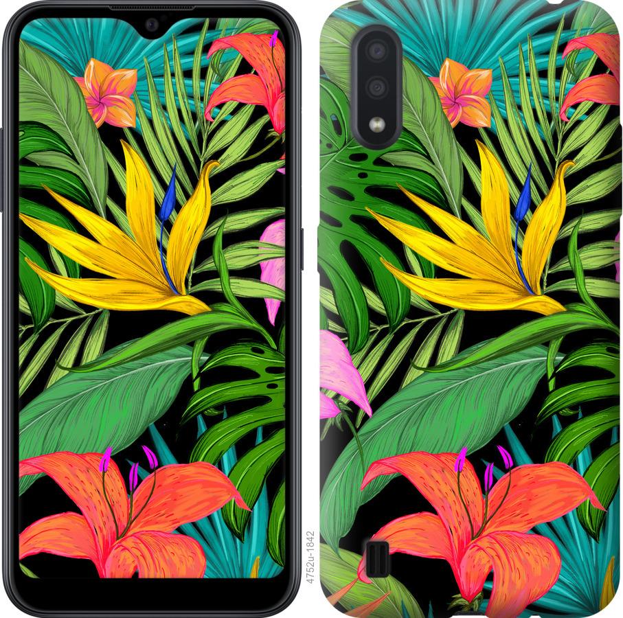 

Чохол на Samsung Galaxy A01 A015F Тропічні листя 1