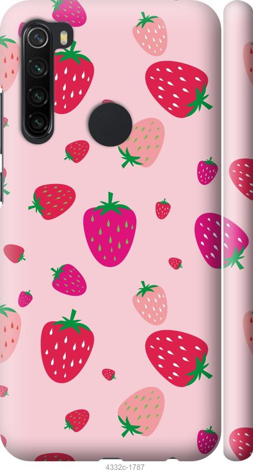 Чехол на Xiaomi Redmi Note 8 Клубнички