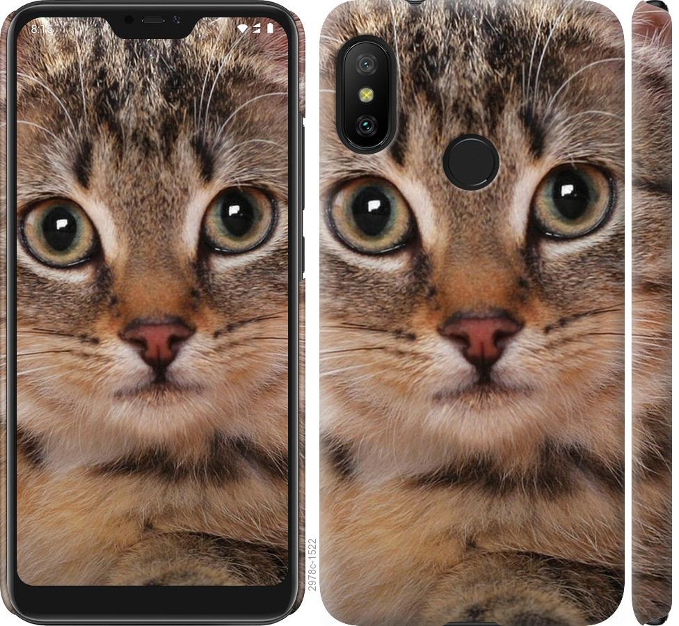 

Чехол на Xiaomi Redmi 6 Pro Полосатый котик