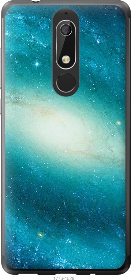 

Чехол на Nokia 5.1 Голубая галактика