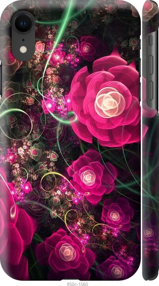 Чехол на iPhone XR Абстрактные цветы 3