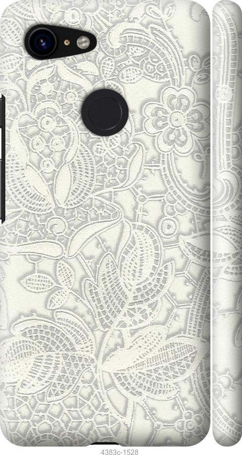 

Чехол на Google Pixel 3 Белое кружево