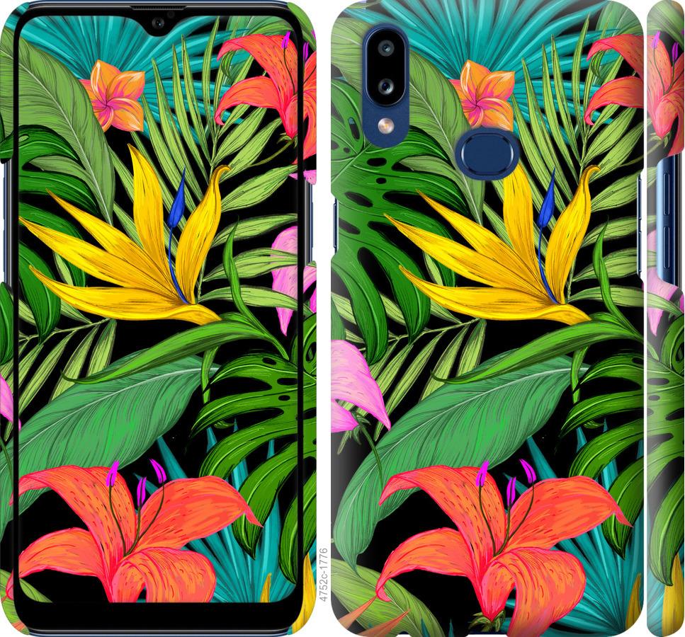 Чехол на Samsung Galaxy A10s A107F Тропические листья 1