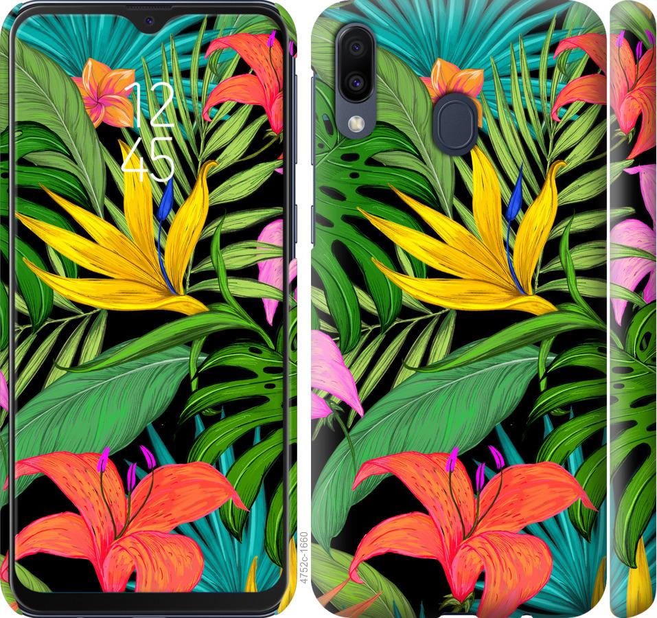 

Чохол на Samsung Galaxy M20 Тропічні листя 1