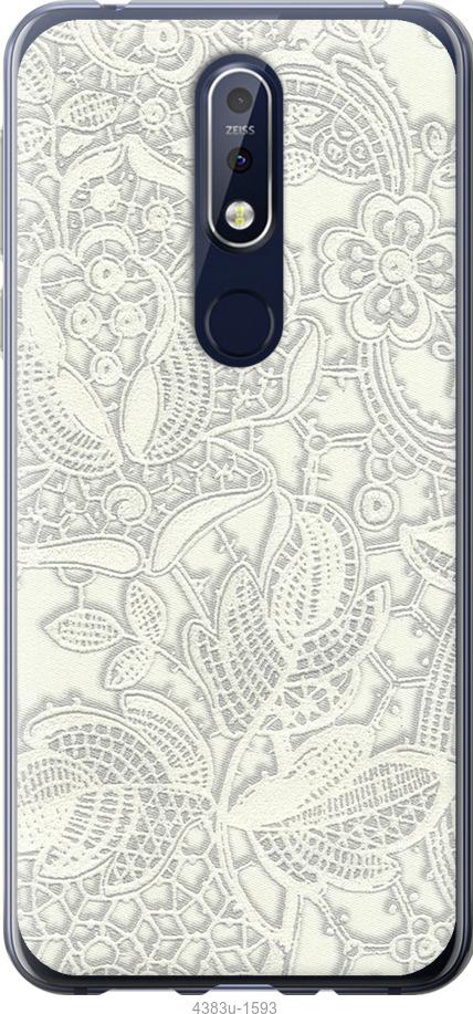 

Чехол на Nokia 7.1 Белое кружево