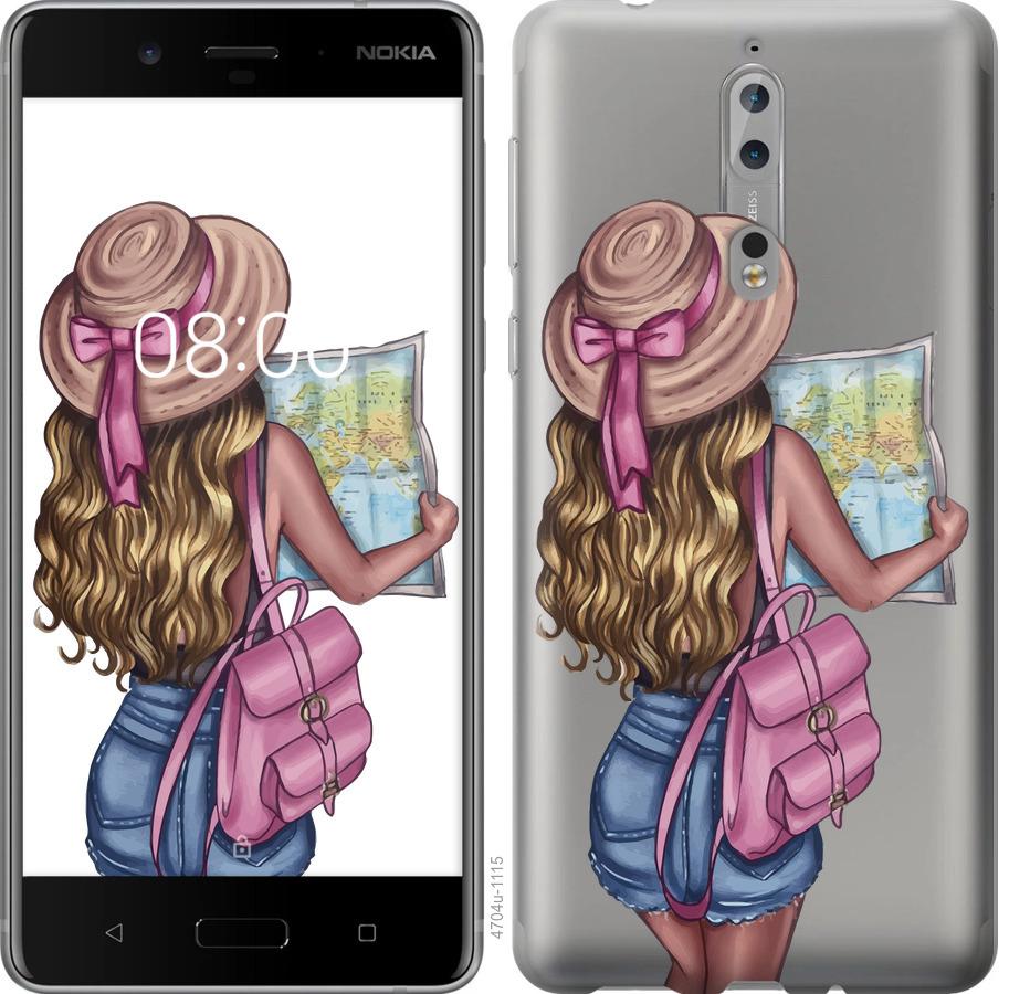 

Чохол на Nokia 8 Дівчина з картою