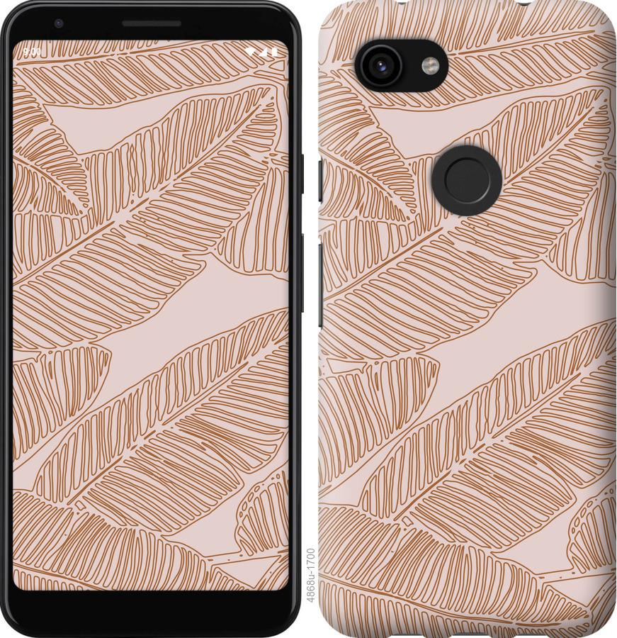 

Чехол на Google Pixel 3a Листья банана