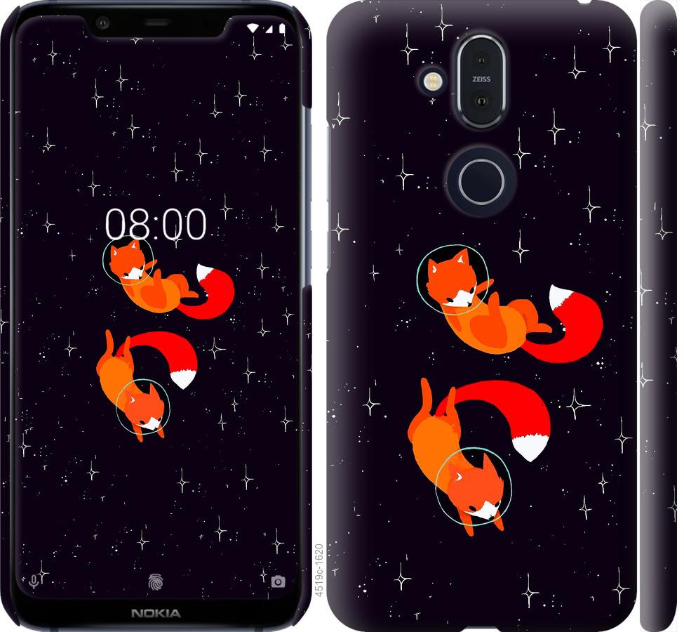 

Чохол на Nokia 8.1 Лисиці в космосі