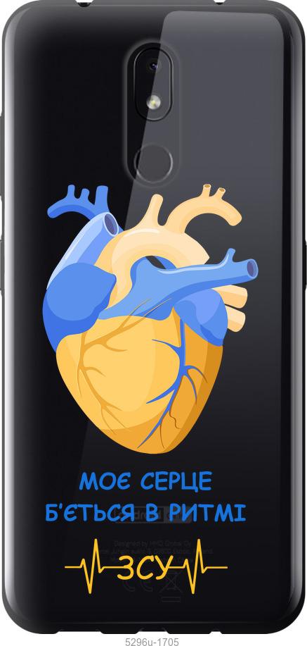 

Чехол на Nokia 3.2 Сердце v2