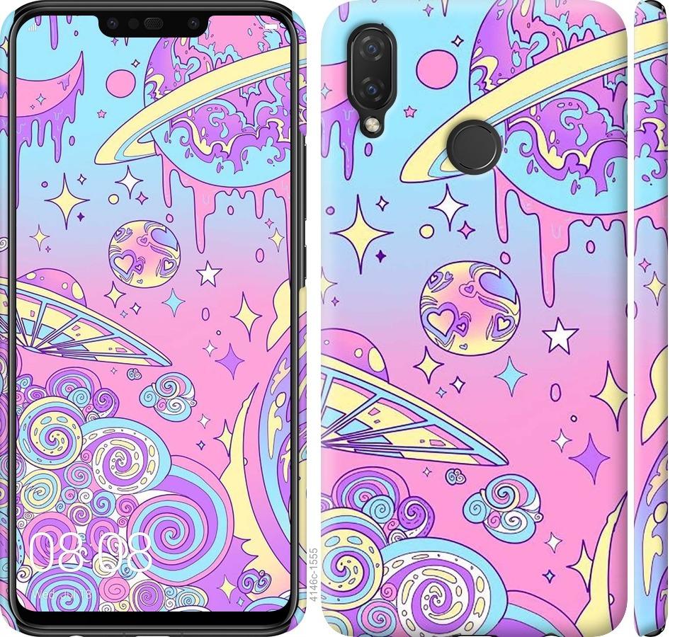 

Чохол на Huawei P Smart Plus Рожева галактика