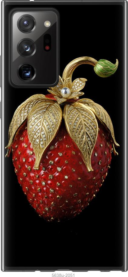 Чехол на Samsung Galaxy Note 20 Ultra Клубника v3