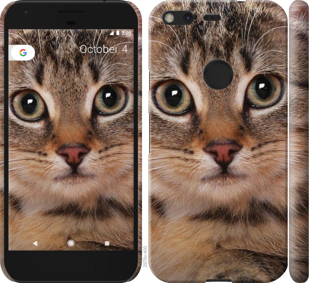 

Чехол на Google Pixel Полосатый котик