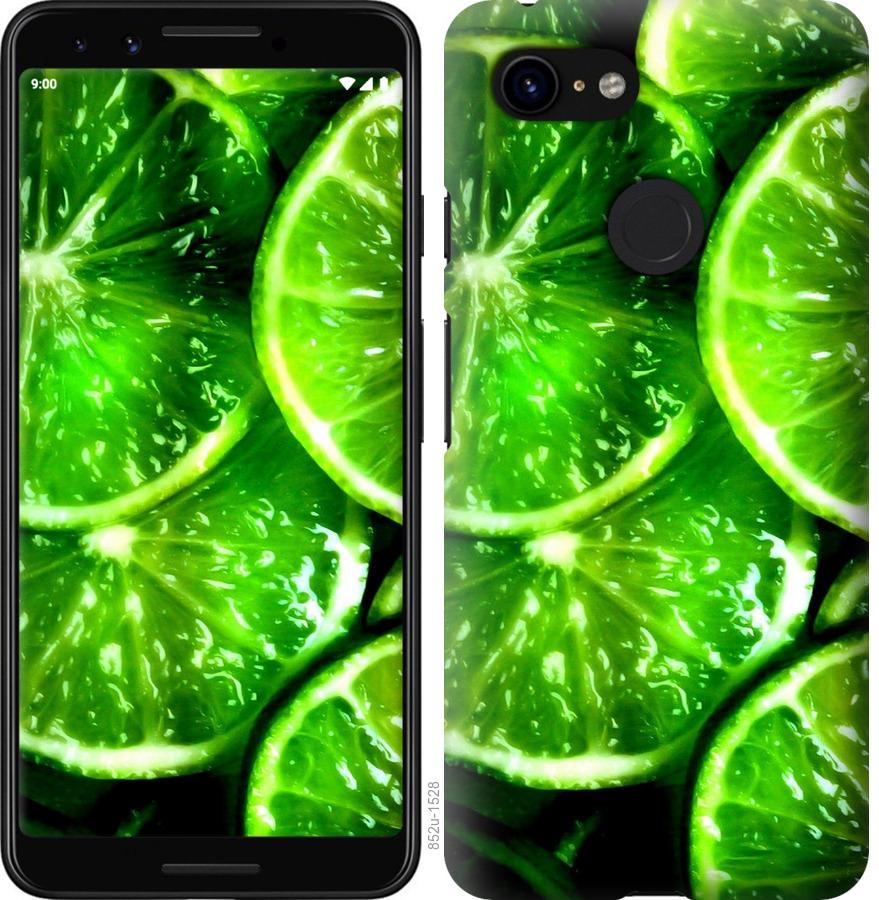

Чохол на Google Pixel 3 Зелені часточки лимона