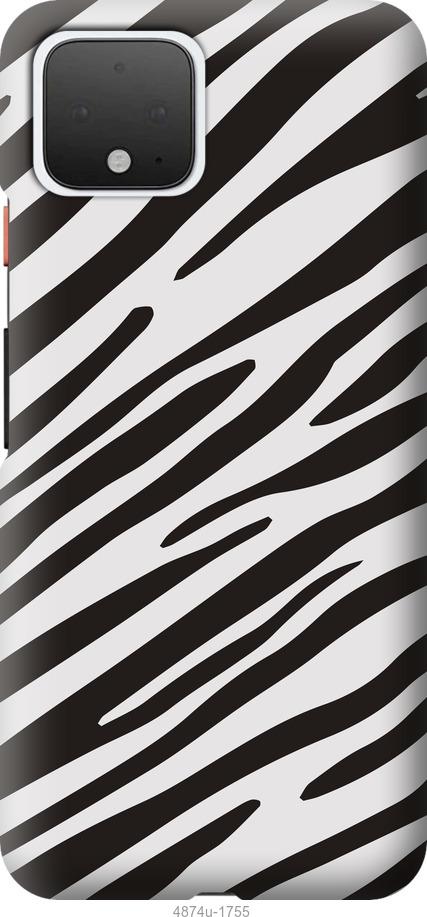 

Чехол на Google Pixel 4 Классическая зебра