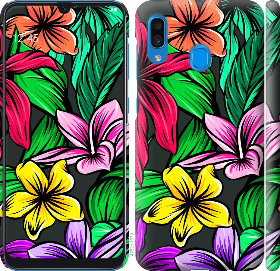 Чохол на Samsung Galaxy A30 2019 A305F Тропічні квіти 1