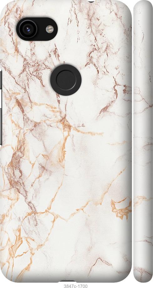 

Чехол на Google Pixel 3a Белый мрамор