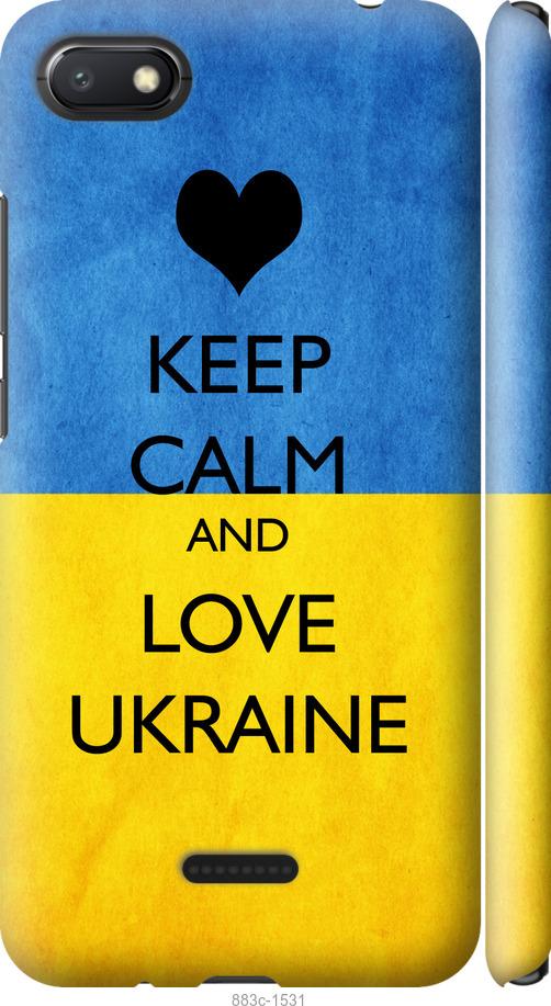 

Чехол на Xiaomi Redmi 6A Keep calm and love Ukraine