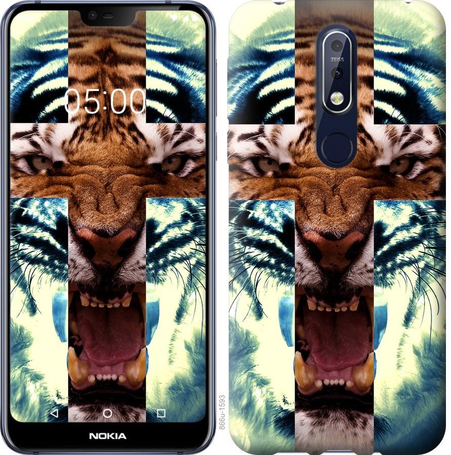 

Чохол на Nokia 7.1 Злий тигр