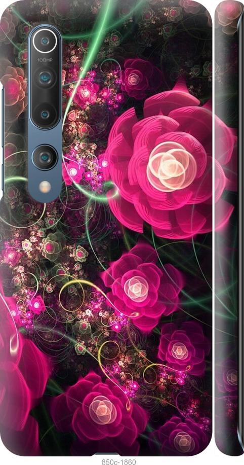 Чехол на Xiaomi Mi 10 Абстрактные цветы 3