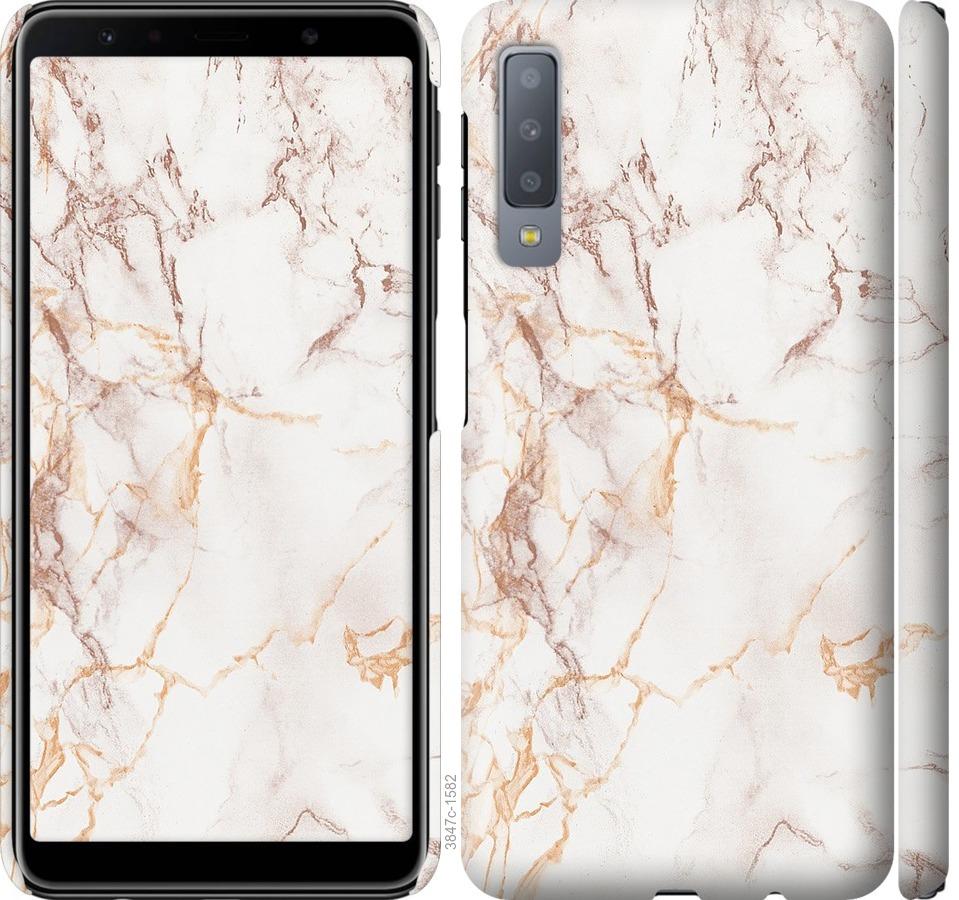 

Чехол на Samsung Galaxy A7 (2018) A750F Белый мрамор