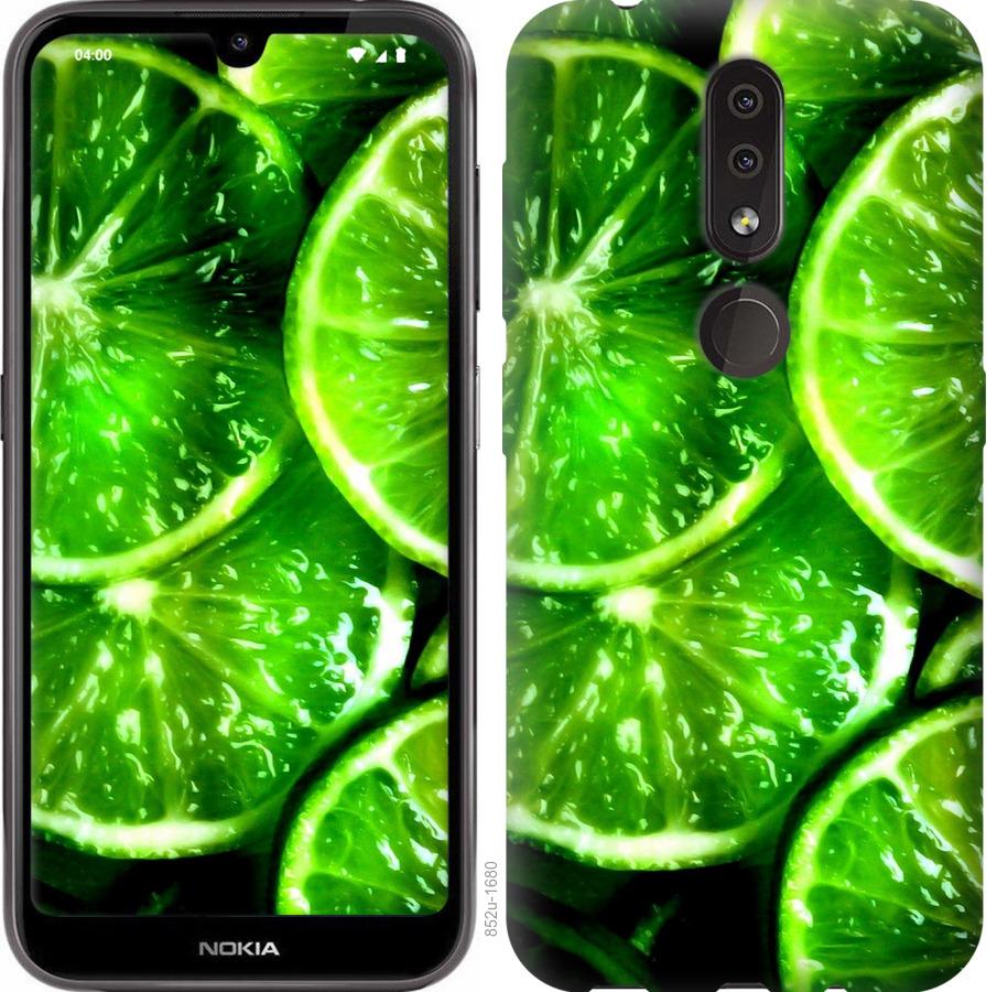 

Чохол на Nokia 4.2 Зелені часточки лимона