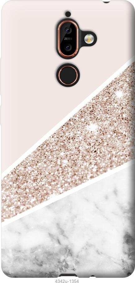 

Чехол на Nokia 7 Plus Пастельный мрамор