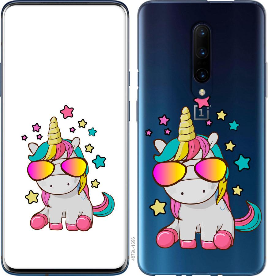 

Чехол на OnePlus 7 Pro Единорог в очках