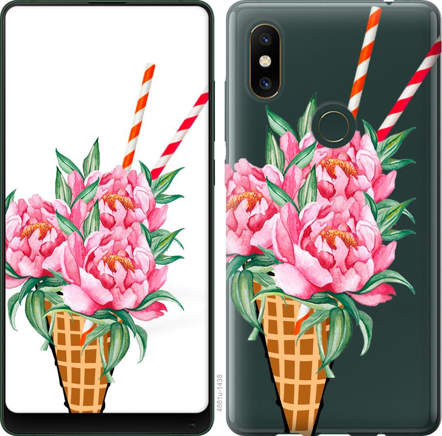 

Чехол на Xiaomi Mi Mix 2s Мороженое-пионы