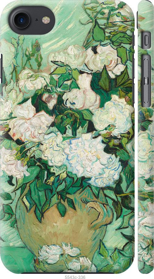 Чехол на iPhone 7 Винсент Ван Гог. Ваза с розами