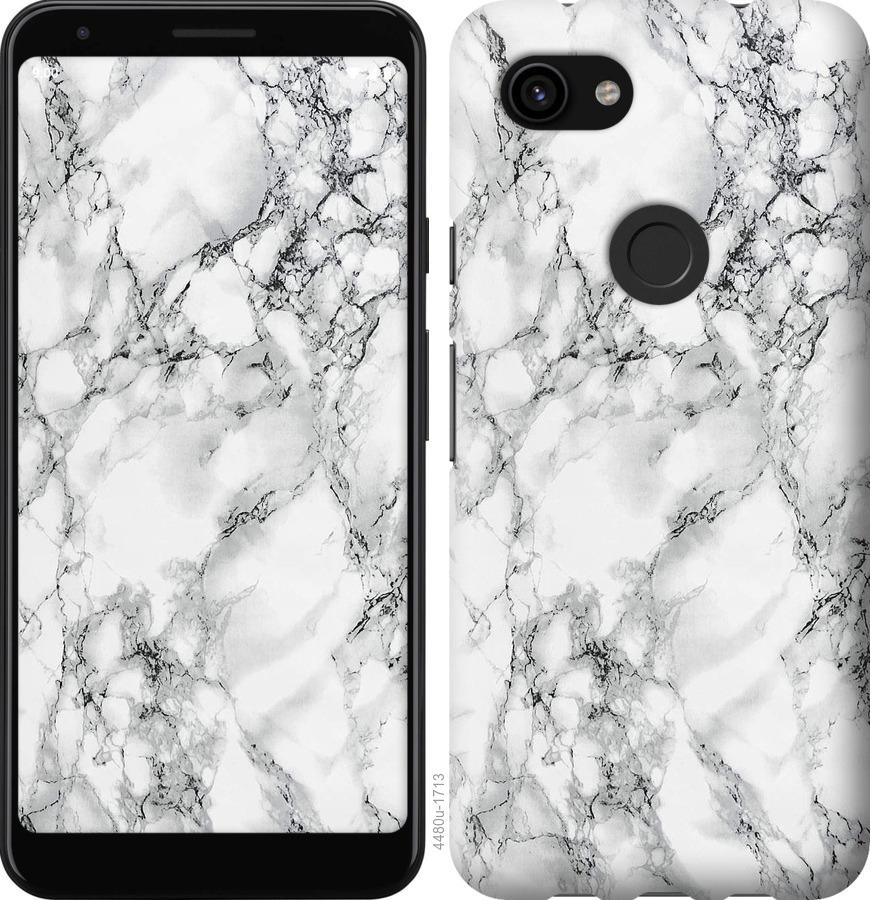 

Чохол на Google Pixel 3a XL мармур білий