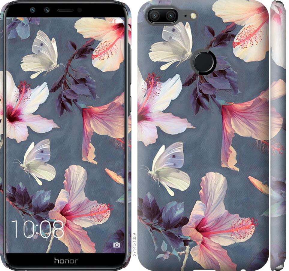 

Чохол на Huawei Honor 9 Lite Намальовані квіти