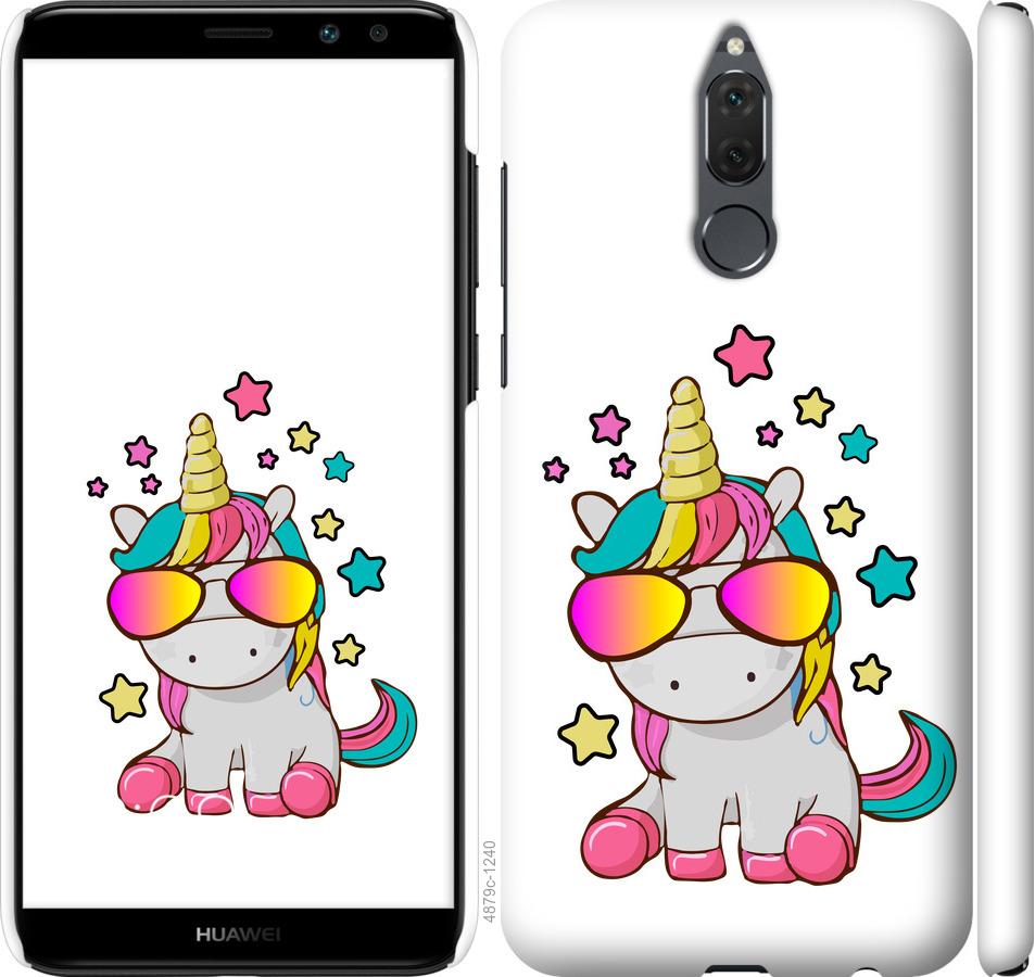

Чехол на Huawei Mate 10 Lite Единорог в очках