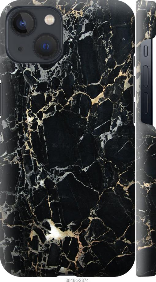 

Чехол на iPhone 13 Черный мрамор