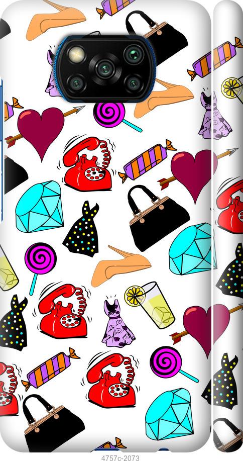 Чехол на Xiaomi Poco X3 stickers