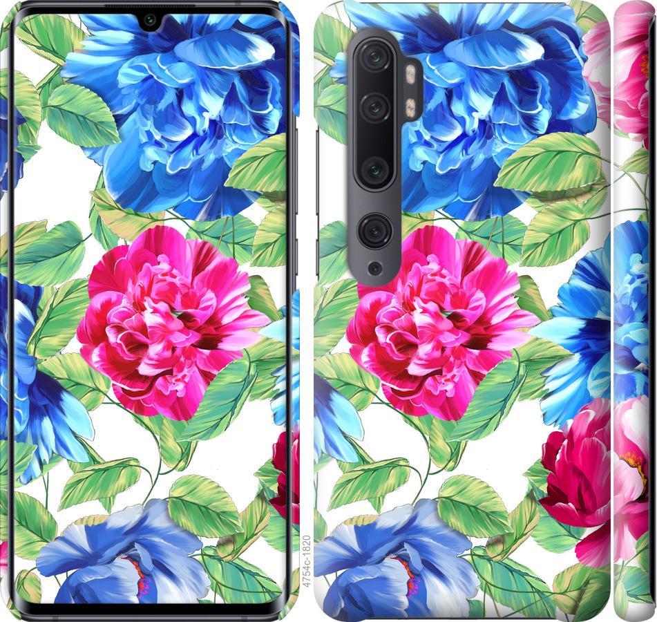 Чехол на Xiaomi Mi Note 10 Цветы 21