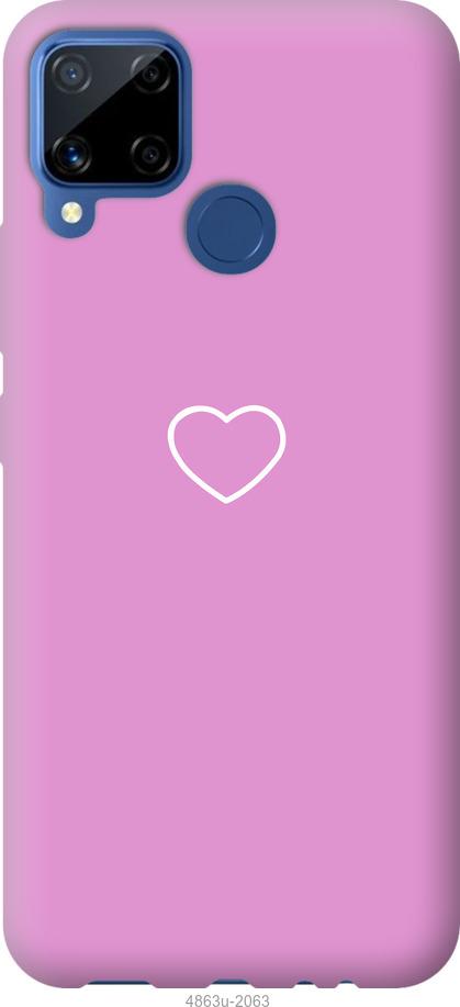 Чехол на Realme C15 Сердце 2