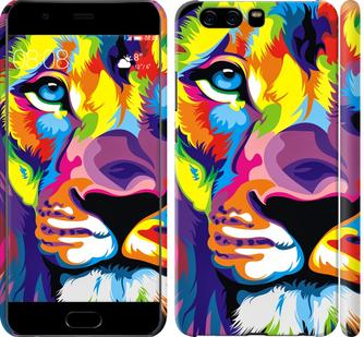 

Чохол на Huawei P10 Різнобарвний лев