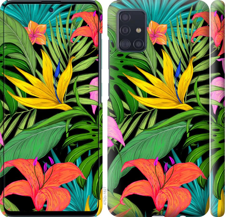 Чехол на Samsung Galaxy A51 2020 A515F Тропические листья 1